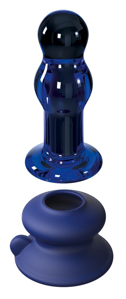 ICICLES Vibrator „No. 83“ aus Glas mit kabelloser Fernbedienung, 10 Vibrationsmodi,