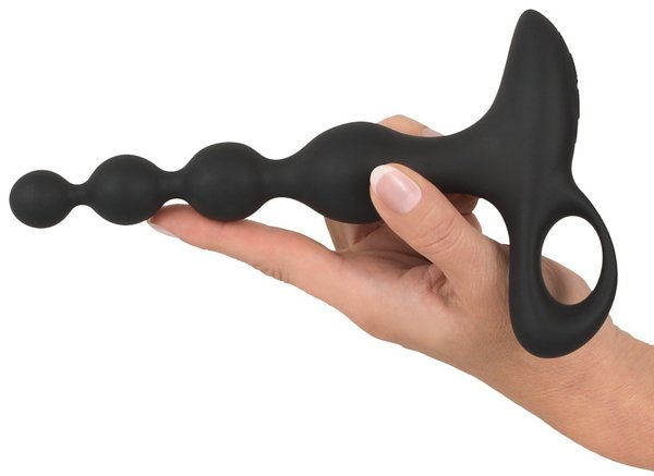 Black Velvets Anal Beads Rechargeable