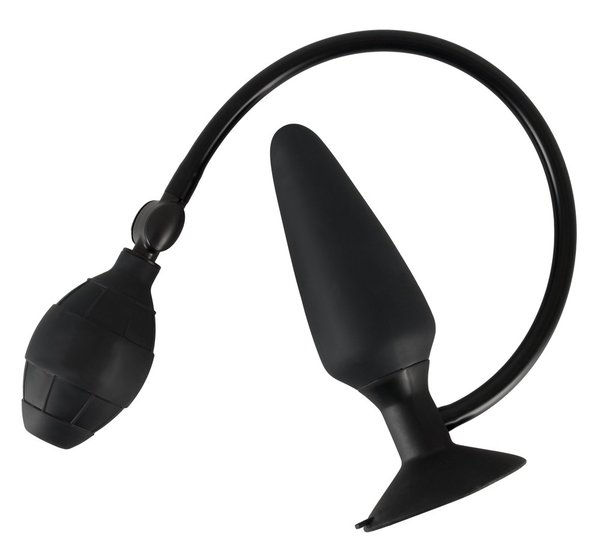 NEU - True Black Inflatable Butt Plug
