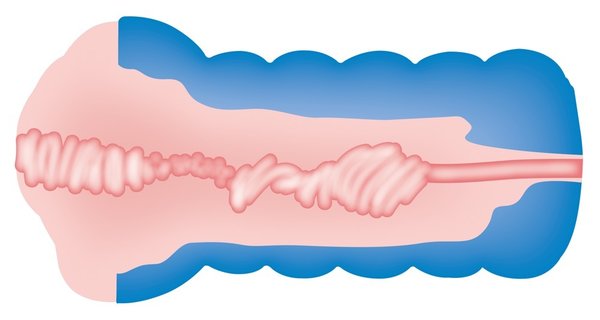 Masturbator „Soft Vagina“ in griffiger flexibler Dose, innen mit Stimulationsnoppen
