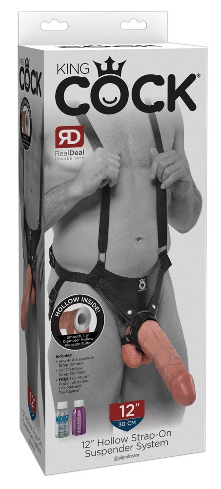 Strap-on Harness „Hollow Strap-On Suspender System“, unisex, Dildo hohl