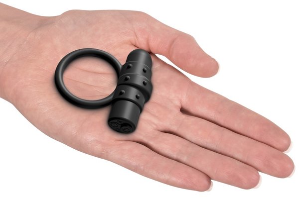 Vibro-Penisring „Vibrating Silicone C-Ring“, mit herausnehmbarem Vibrobullet, 10 Vibrationsmodi